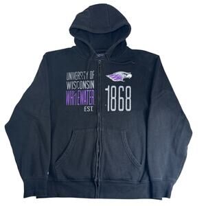 y2k Jansport University of Wiscosnin Whitewater Hoodie Mens Large Sweatshirt